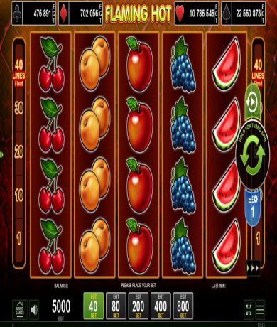 Play in Machine à sous Flaming Hot de EGT for free now | Casino Canada