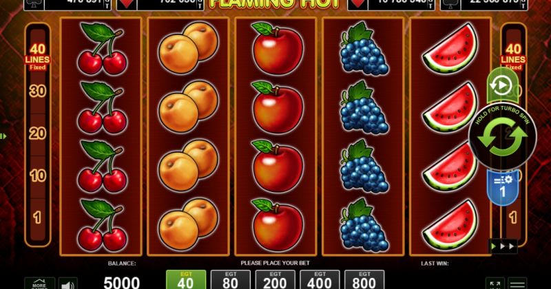 Play in Machine à sous Flaming Hot de EGT for free now | Casino Canada