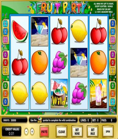 Play in Fruit Party Slot By Amaya - Review, Free Play in Demo Mode for free now | CasinoCanada.com