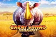 Logo de la machine à sous en ligne « Great Rhino Megaways »