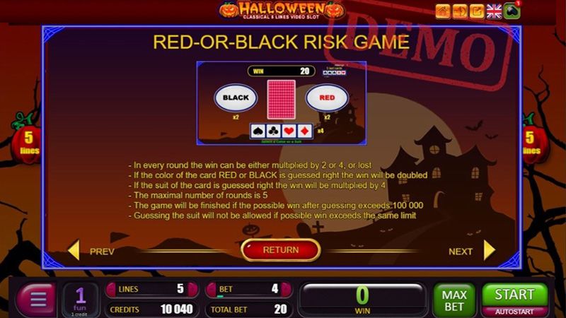 Halloween Slot Risk Game