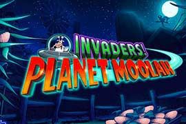 Invaders from the Planet Moolah slot logo