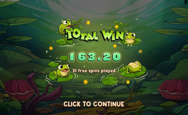 Le Fisherman - total des tours gratuits