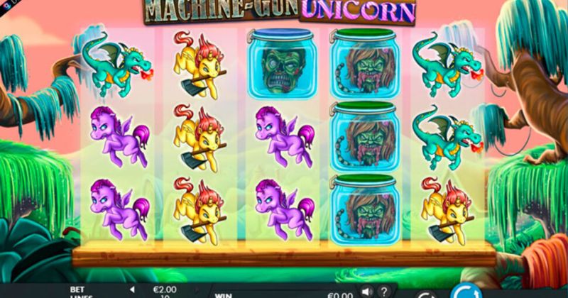 Play in Machine Gun Unicorn Slot Online from Genesis Gaming for free now | CasinoCanada.com