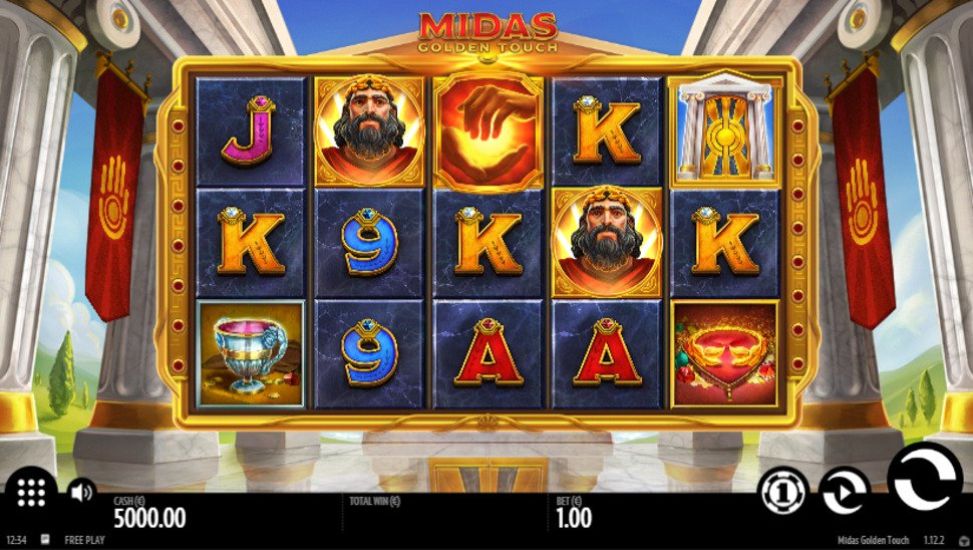 Play Midas Golden Touch Slot, 96.10% RTP