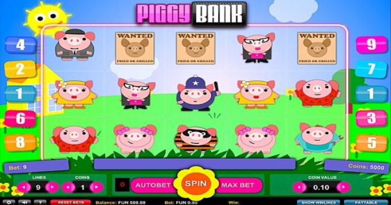 Play in Machine à sous Piggy Bank de 1x2 Gaming for free now | Casino Canada