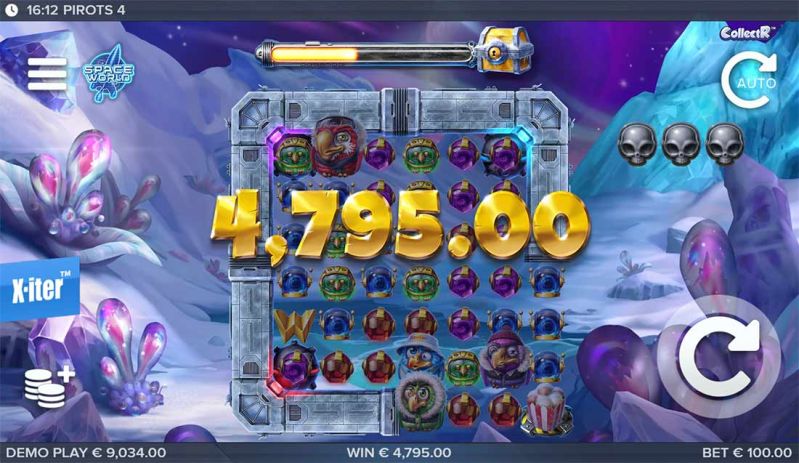 Pirots 4 slot - multiplier win