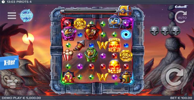 Machine à sous Pirots 4 - Thème principal