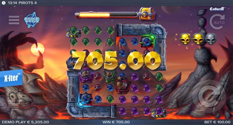 Machine à sous Pirots 4 - Gains bonus