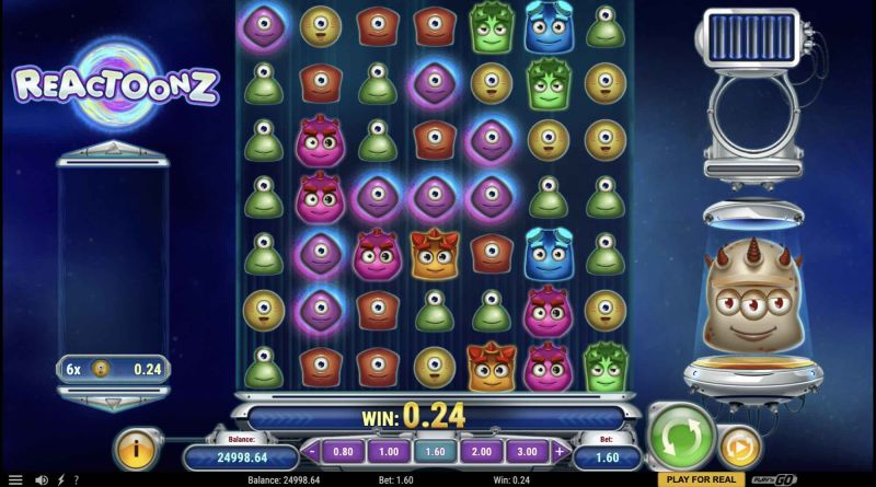 Reactoonz Online Slot Gameplay