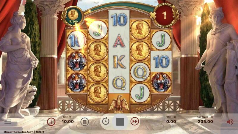 Rome The Golden Age Slot Multiplier Feature