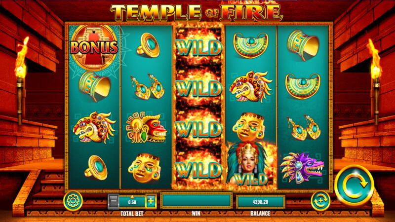Temple of Fire slot Wild Symbols