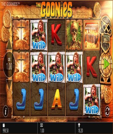 Play in The Goonies by Blueprint Gaming - Review, Free Play in Demo Mode for free now | CasinoCanada.com