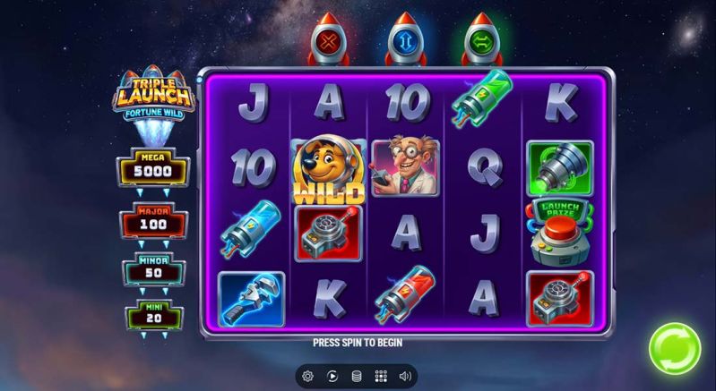 Triple Launch Fortune Wild slot - main theme