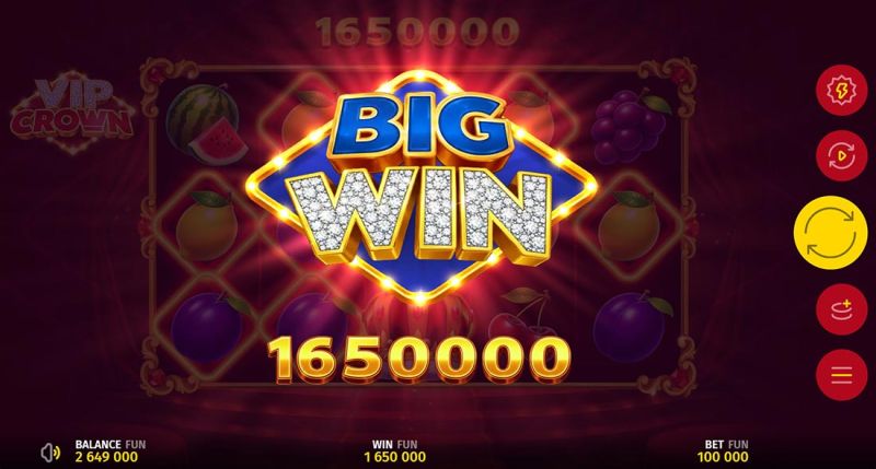 VIP Crown slot - Big Win