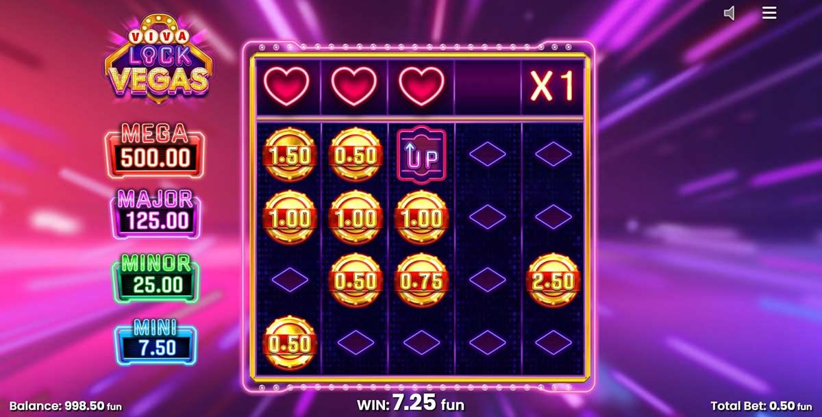 Machine à sous Viva Lock Vegas - Fonctionnalité « Hold & Win »