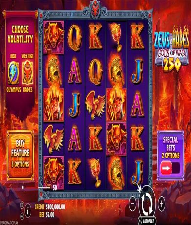 Play in Zeus vs Hadès Gods of War 250 par Pragmatic Play-Revue, Jeu gratuit en Mode Démo for free now | Casino Canada