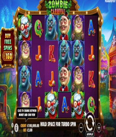 Play in Zombie Carnival by Pragmatic Play - Review, Free Play in Demo Mode for free now | CasinoCanada.com