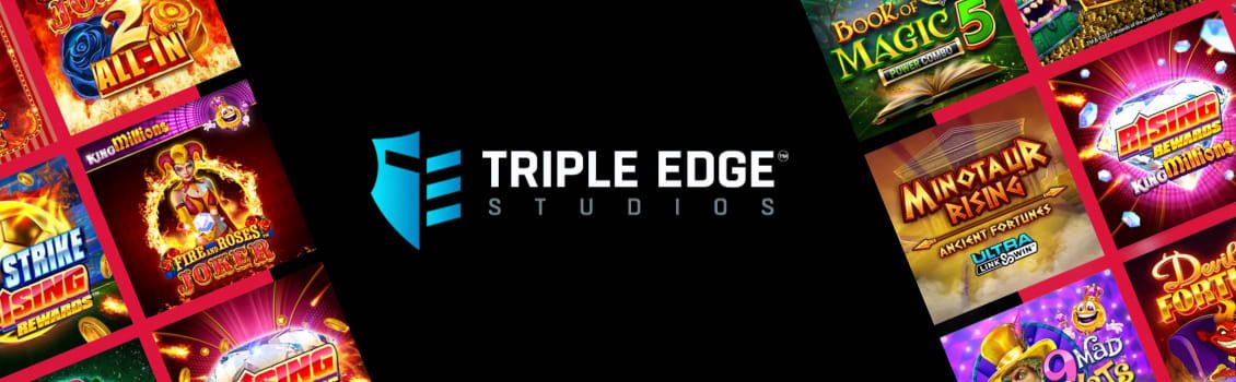 Triple Edge Studios - logo et machines à sous