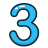 Number 3 icon